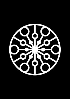 Black Geometric Glyph Rune