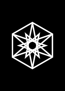 Black Sacred Geometry Rune