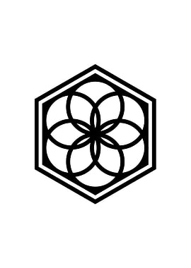 Black Sacred Geometry Rune