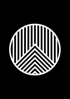 Black Geometric Glyph Rune