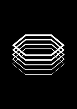 Black Geometric Glyph Rune