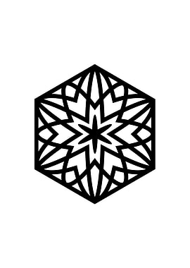 Black Sacred Geometry Rune