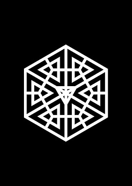 Black Sacred Geometry Rune