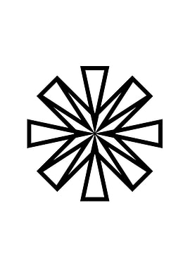 Black and White Glyph Rune