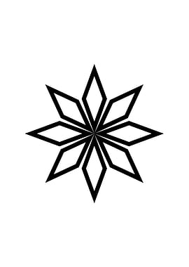 Black Geometric Glyph Rune