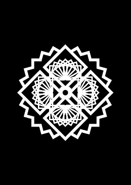 Black and White Glyph Rune