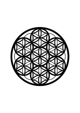 White Glyph Mandala Rune