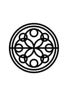 Black Glyph Mandala Rune