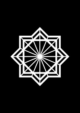 Black Geometric Glyph Rune