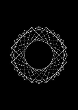 Black Glyph Mandala Rune