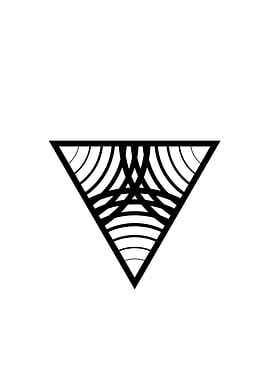 Black Geometric Glyph Rune