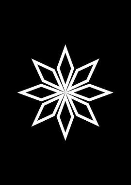 Black Geometric Glyph Rune