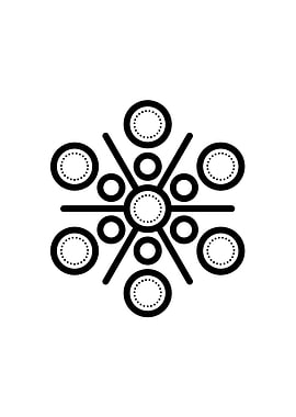 Black Geometric Glyph Rune