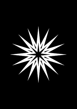 White Glyph Mandala Rune