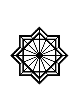 Black Glyph Mandala Rune