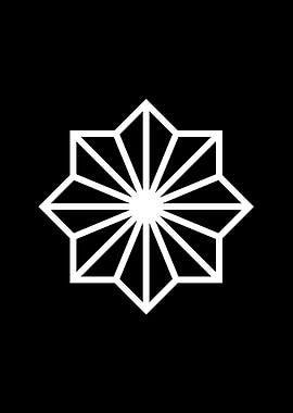 Black Geometric Glyph Rune