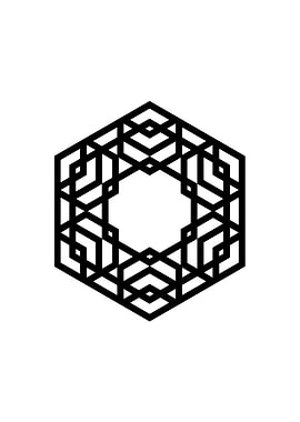 Black Sacred Geometry Rune