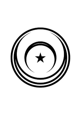 Black and White Glyph Rune