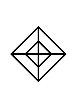 Black Geometric Glyph Rune