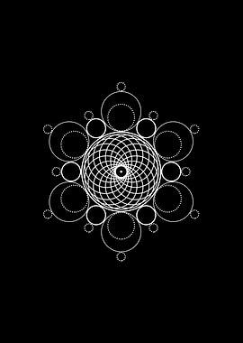 Black Glyph Mandala Rune