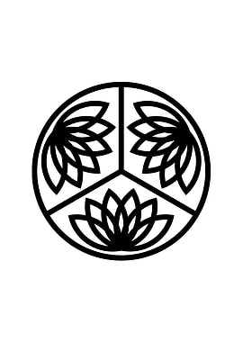 White Geometric Glyph Sign