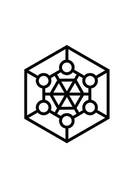 Black Geometric Glyph Rune