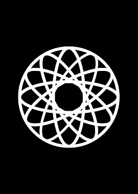 Black Glyph Mandala Rune