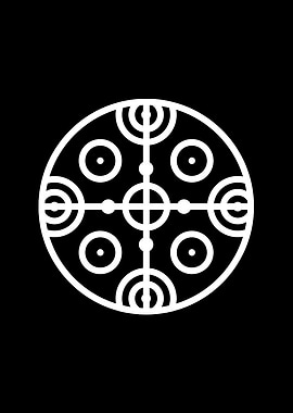 Black Glyph Mandala Rune