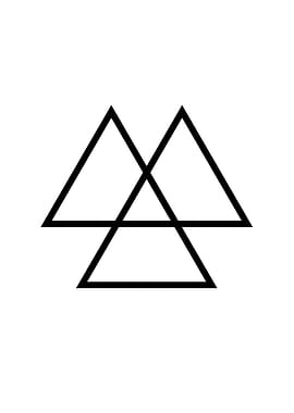 Black and White Glyph Rune