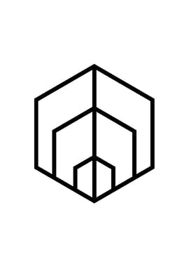 Black and White Glyph Rune