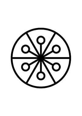 Black Geometric Glyph Rune