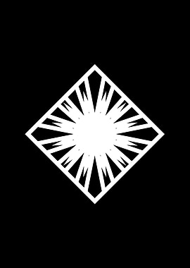 Black Geometric Glyph Rune