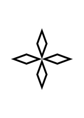 Black Geometric Glyph Rune