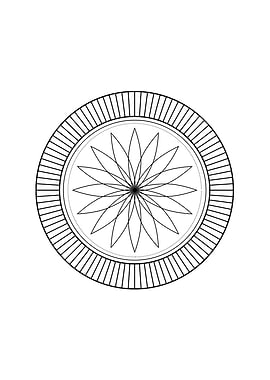 White Geometric Glyph Sign