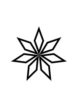 Black Geometric Glyph Rune