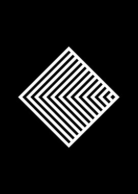 Black Geometric Glyph Rune