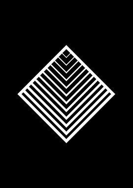 Black Geometric Glyph Rune