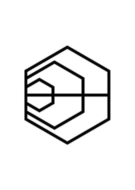 Black Sacred Geometry Rune