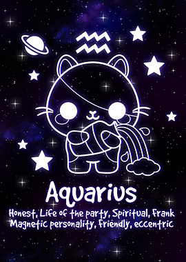 aquarius kawaii zodiac