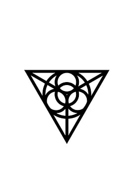 Black Geometric Glyph Rune