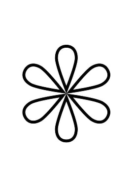 Black and White Glyph Rune