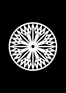 White Glyph Mandala Rune