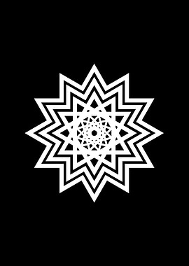 White Sacred Geometry Seal