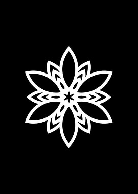 White Glyph Mandala Rune