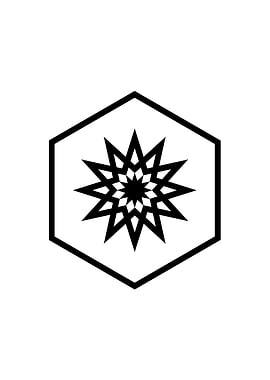 Black Sacred Geometry Rune