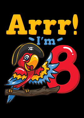 8th Birthday Pirate Captai