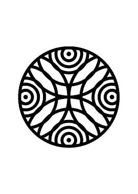 Black Glyph Mandala Rune