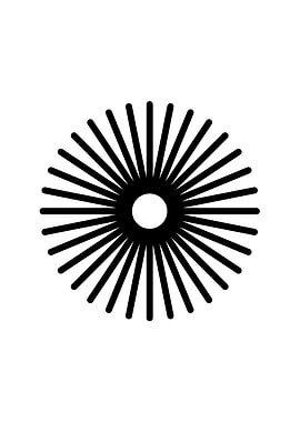 Black Glyph Mandala Rune