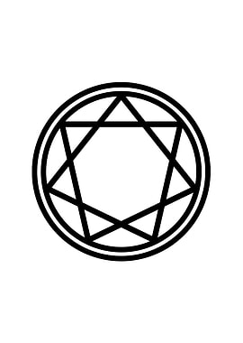 Black Geometric Glyph Rune