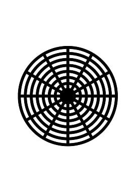 White Geometric Glyph Sign